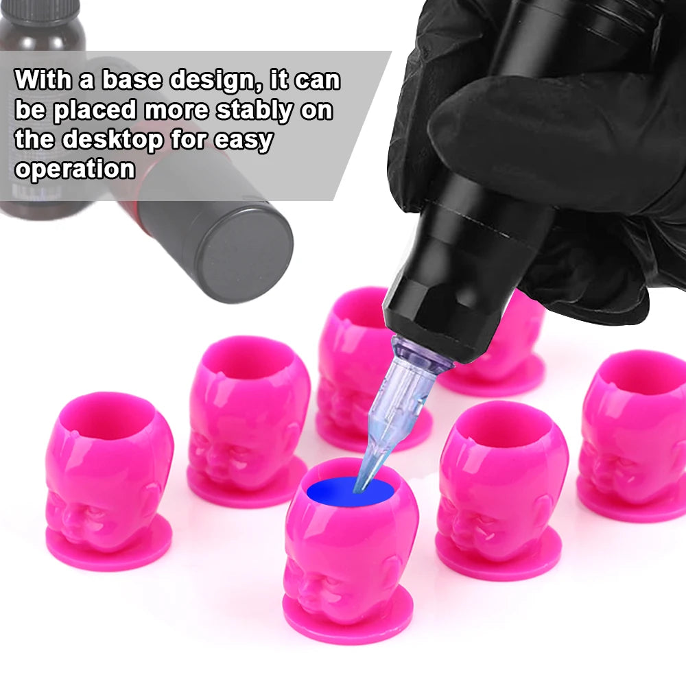 50pcs Baby Head Tattoo Ink Caps