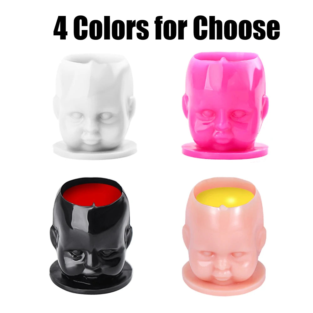 50pcs Baby Head Tattoo Ink Caps
