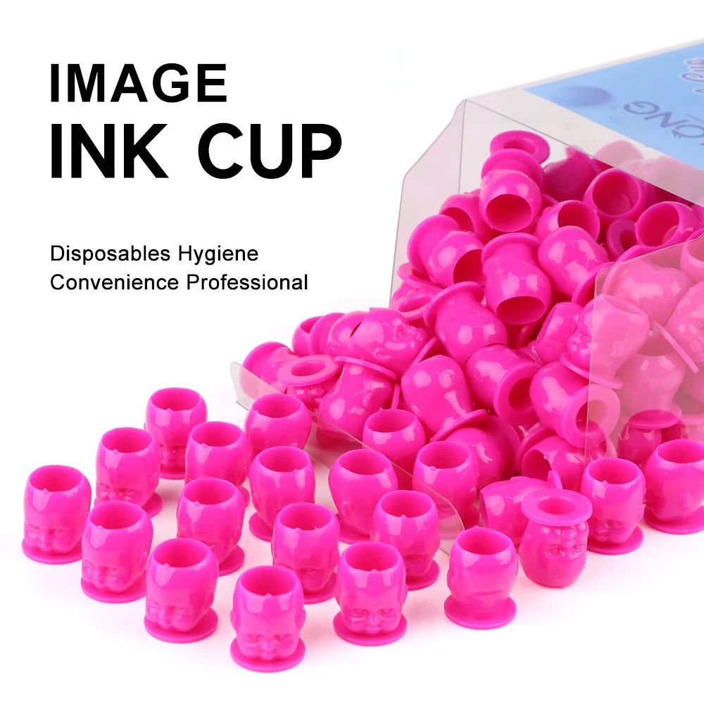 50pcs Baby Head Tattoo Ink Caps