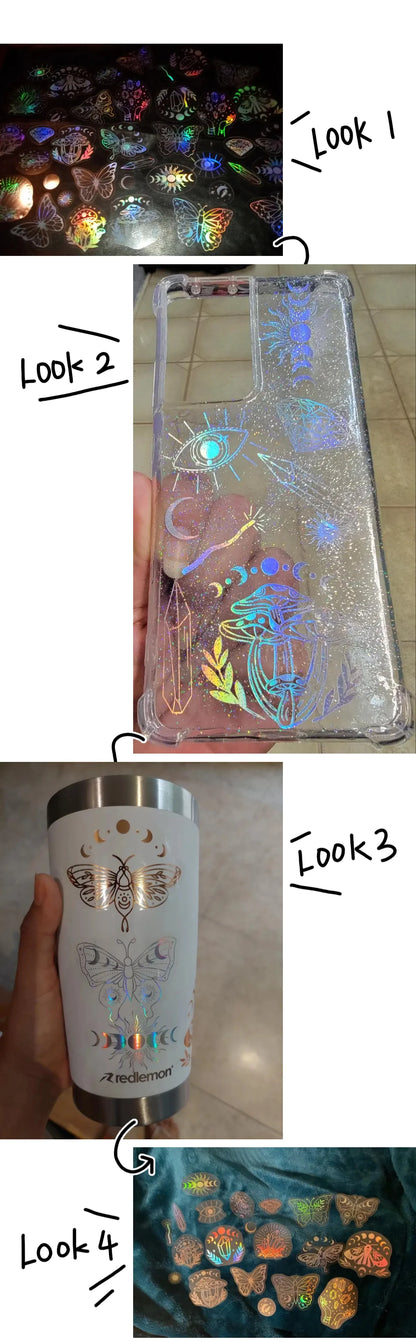 Holographic Glitter Stickers